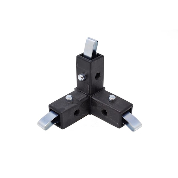 Eztube 3-Way Black Corner Connector Quick-Release 200-308 BK-QR 200-308 BK-QR - main